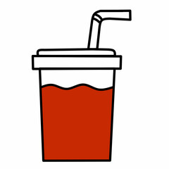 strawberry juice drink vector design