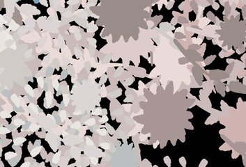 Light Pink, Green vector texture with abstract forms.