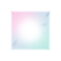 Abstract transparent iridescent border element.