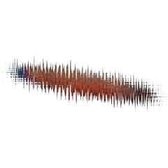Abstract transparent glitch art texture element.
