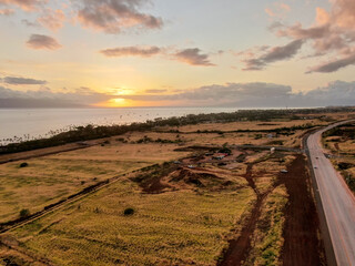 Fototapeta na wymiar Maui Hawaii Sunset 4
