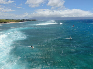 Kite Surfing off the coast of Maui, Hawaii 2