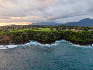 Sunrise over Princeville, Hawaiian Island of Kauai