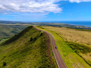 The road leading up to the entrance of Waimea Canyon. Kauai, Hawaii 2