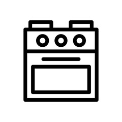 stove line icon illustration vector graphic