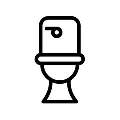 Obraz na płótnie Canvas toilet line icon illustration vector graphic