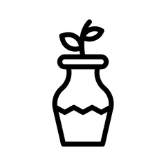 vase line icon illustration vector graphic