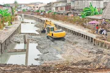 construction of the canal