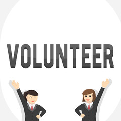 business woman secretary volunteer character design design character on white background