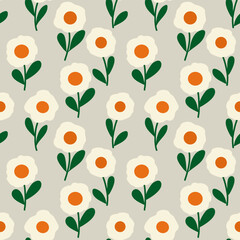 seamless pattern with flowers