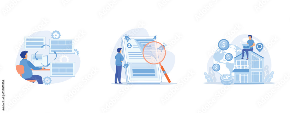 Poster copy optimization abstract concept, automated testing abstract concept, international and non-reside