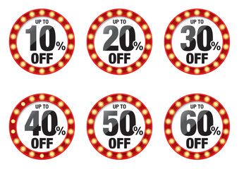 SALE OFFアイコンセット6種_白背景