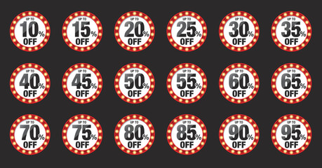 SALE OFFアイコンセット_黒背景