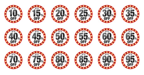 SALE OFFアイコンセット_白背景