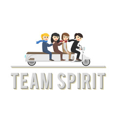 business woman secretary team spirit design character on white background