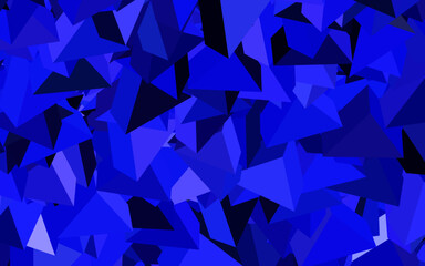 Fototapeta premium Dark Purple vector layout with lines, triangles.