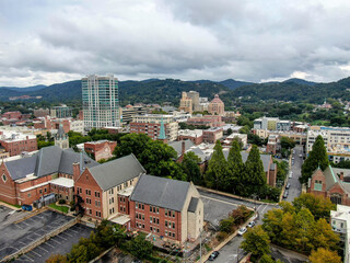 Fototapeta na wymiar Downtown Asheville, North Carolina skyline