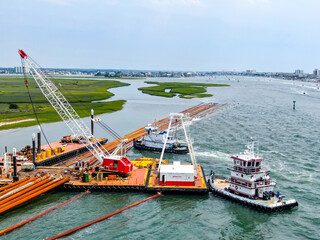 Dredging, Bank's Channel, North Carolina
