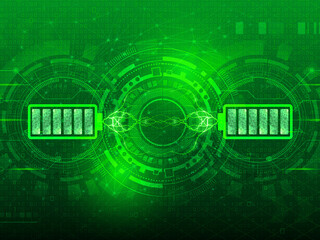 2d illustration Abstract futuristic electronic circuit technology background