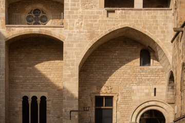 Detail of exterior of Barcelona Cathedral
