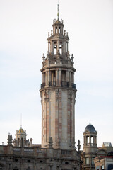 One of the corner towers at the front coner of the Barcelona Central Post Office