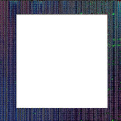 Abstract transparent glitch art texture element.