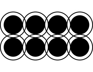 Black and White High Contrast Patterns Sensory Designs 