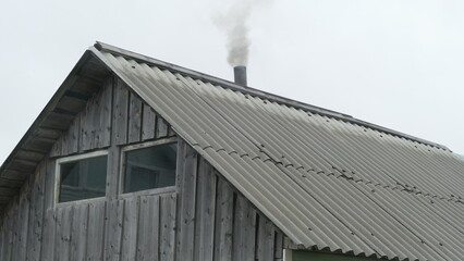 smoke coming from the chimney