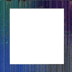 Abstract transparent glitch art texture element.