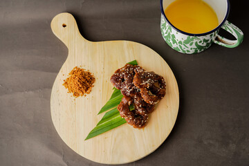 Beppa Laiya traditional cake from Makassar, Indonesia.