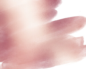 Hand drawing gradient rose gold stroke paint glittering background