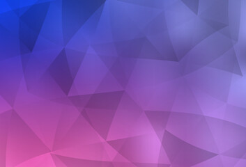 Light Purple, Pink vector low poly background.