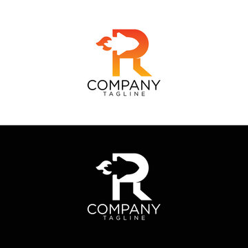New Fire Letter R Logo Design Template Graphic by mdnuruzzaman01893 ·  Creative Fabrica
