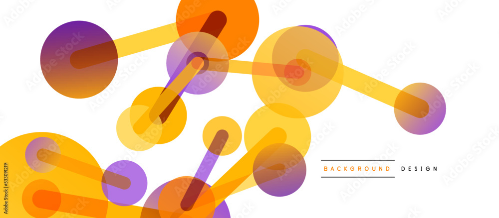 Poster network concept abstract background. dots connection. big data idea. business template for wallpaper