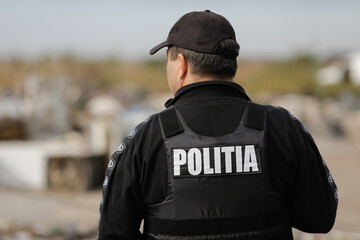 Romanian police officer.