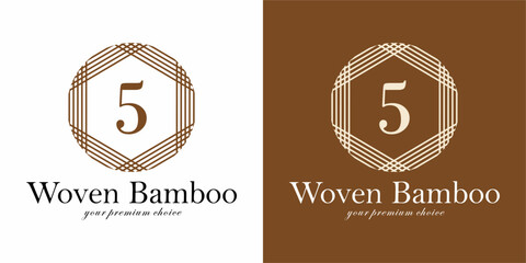 Luxury Logo Design with Letter 5
