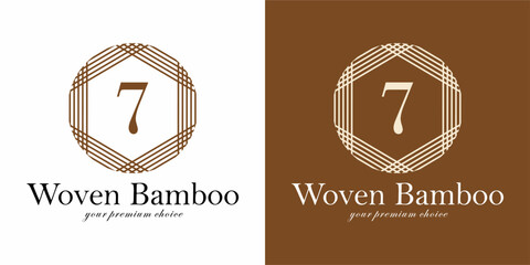 Luxury Logo Design with Letter 7