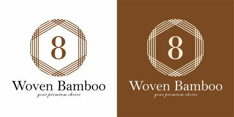Luxury Logo Design with Letter 8