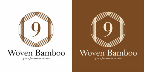 Luxury Logo Design with Letter 9