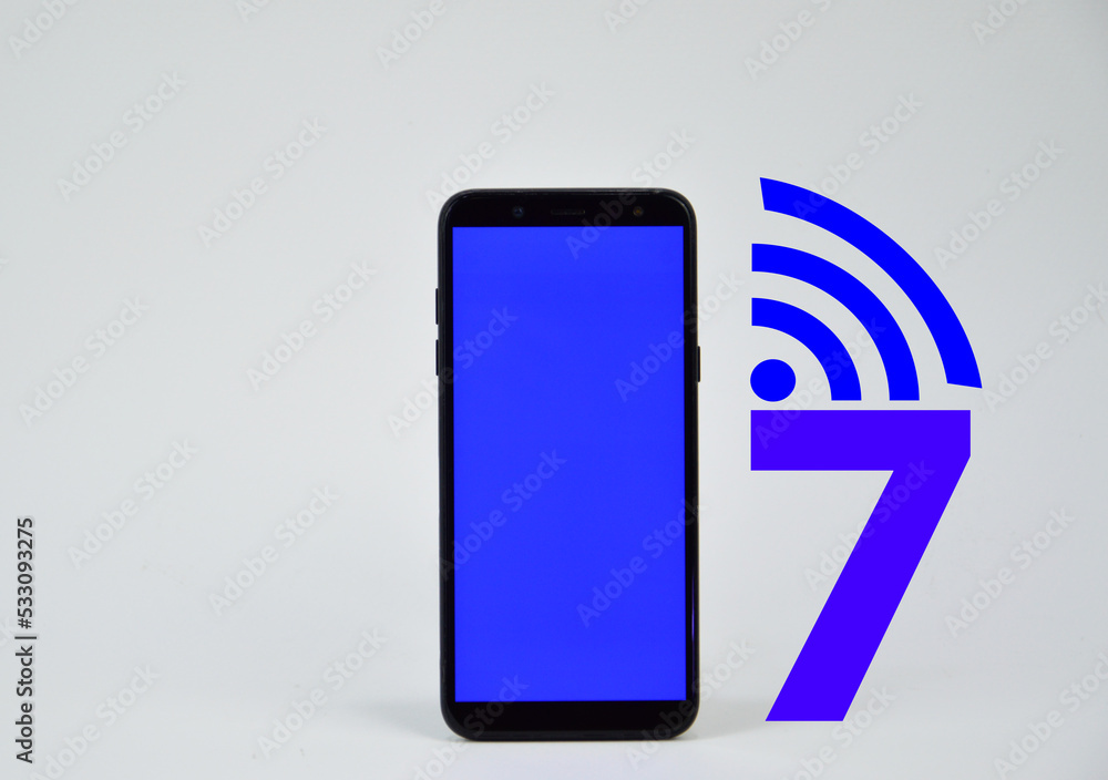 Poster concept wi-fi 7 next generation networking communication,high speed communication