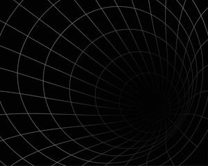 abstract warmhole wireframe tunnel template design