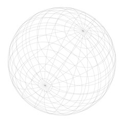 abstract geometric sphere grid graphic design