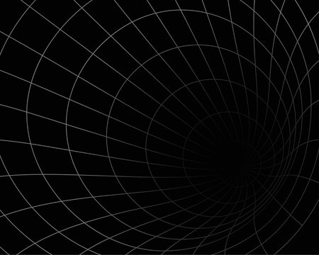 abstract warmhole wireframe tunnel template design