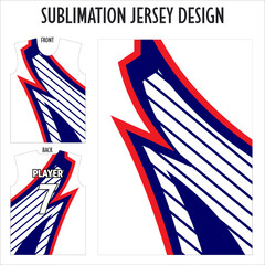Jersey template sport t-shirt design