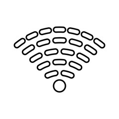 Network, wireless, connect, connection, Wi-Fi outline icon. Line vector design.