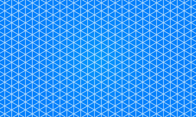 Pattern white isometric grid blue background