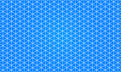 Pattern white isometric grid blue background