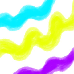 Yellow blue purple watercolor art 