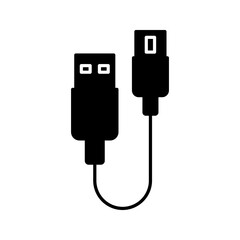 Plug USB cable icon color editable