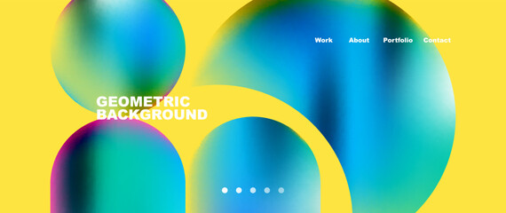 Minimal geometric abstract background, vector illustration for wallpaper banner background or landing page